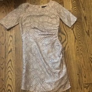 Rachel comey spiderweb print wool silk dress